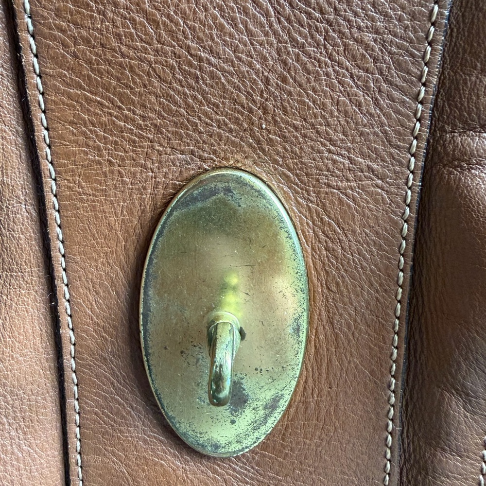 Mulberry Alexa Tan Leather Crossbody Bag with Gold Hardware - Picture 12 of 15